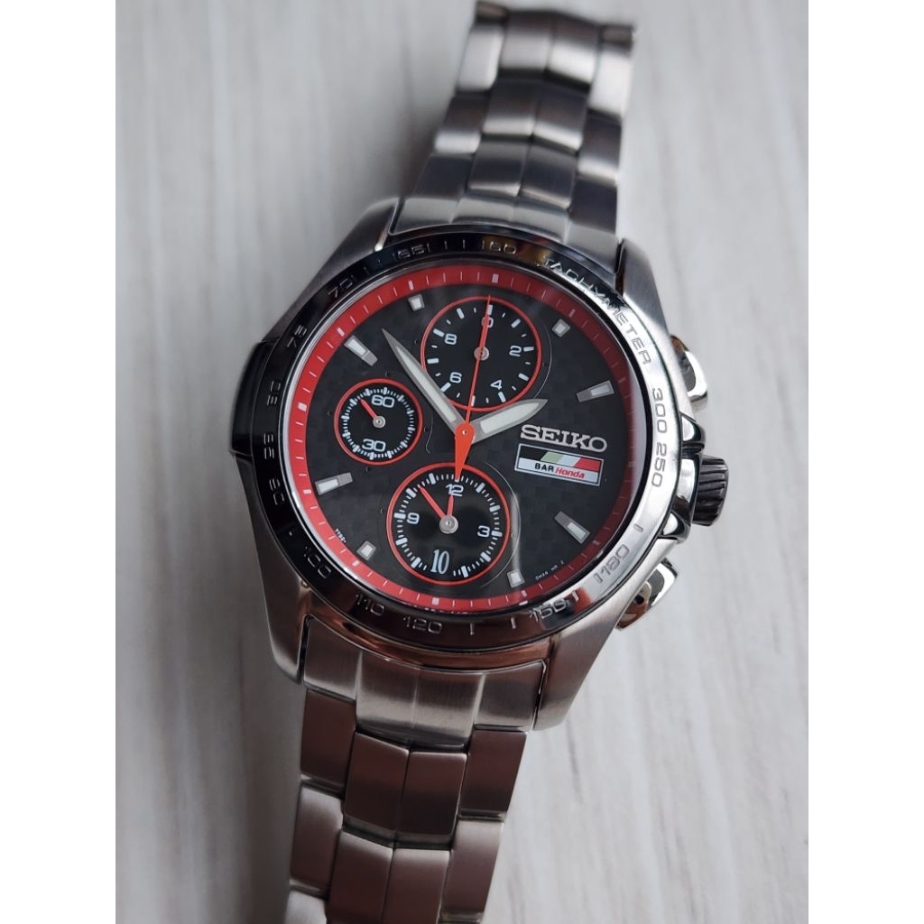 Seiko Ignition B.A.R HONDA Limited Edition 500 Pcs Quartz Chronograph 7T92-0GJ0