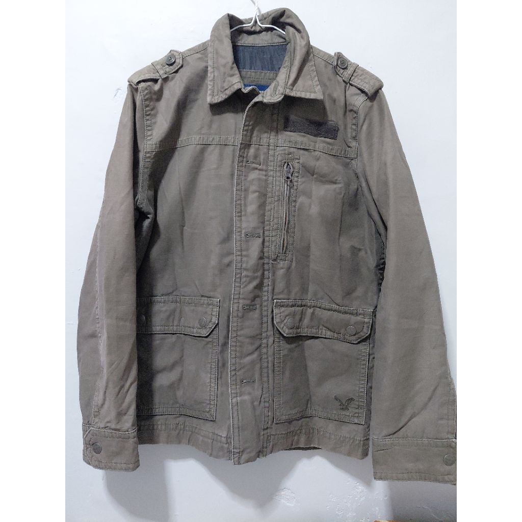 Jaket kanvas army american eagle