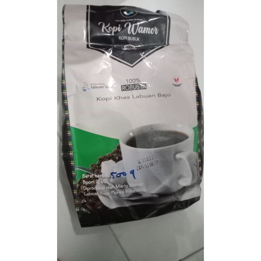 

Kopi Wamor Kopi Bubuk Robusta Khas Labuan Bajo (Free Totebag cantik)
