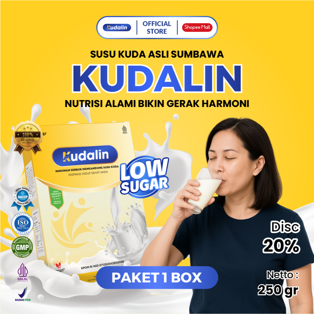 

Kudalin Susu Kuda Asli Sumbawa Untuk Pegal Linu dan Rematik kemasan 250gr Paket 1 Box