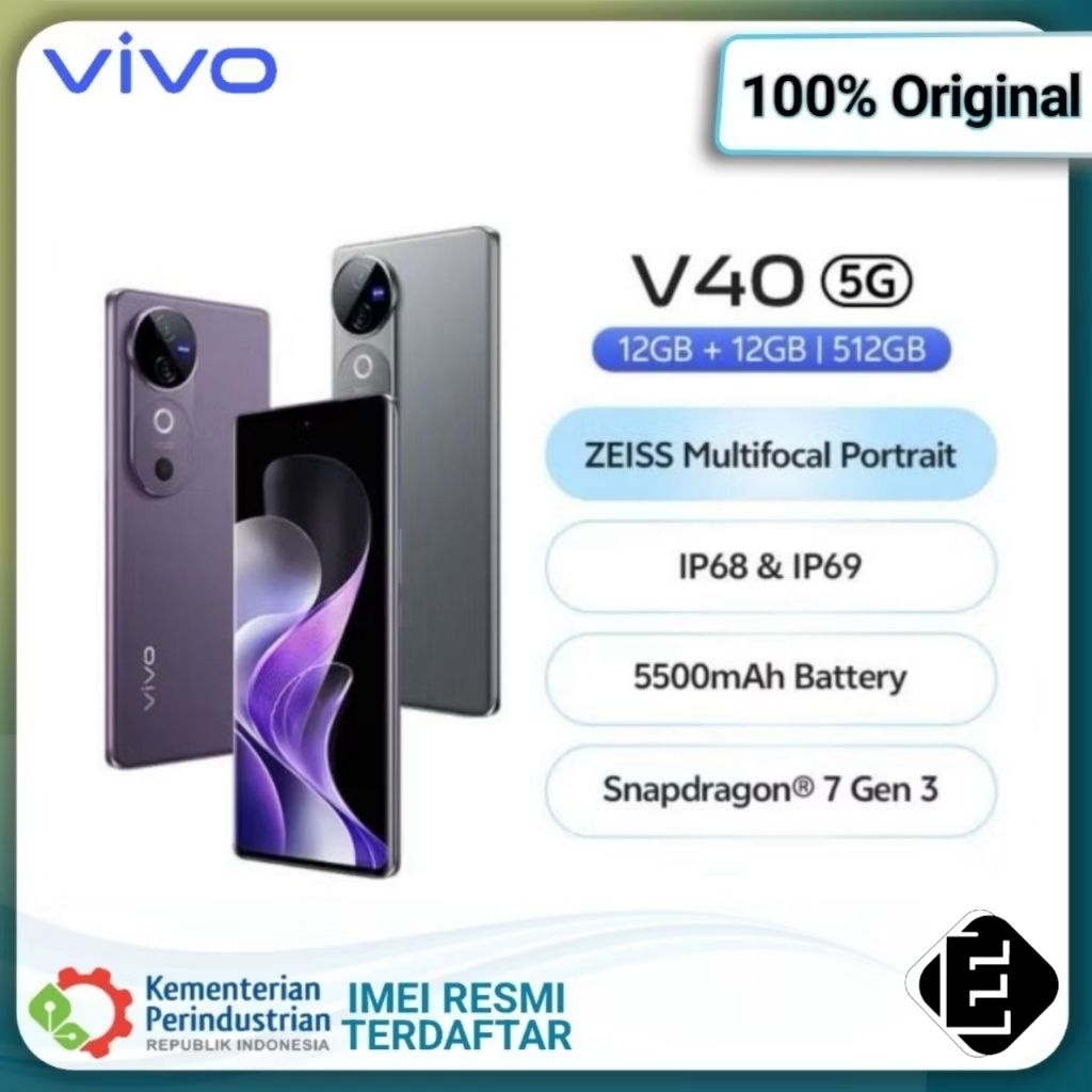 Vivo V40 5G Ram12/512Gb 100% Original & Original
