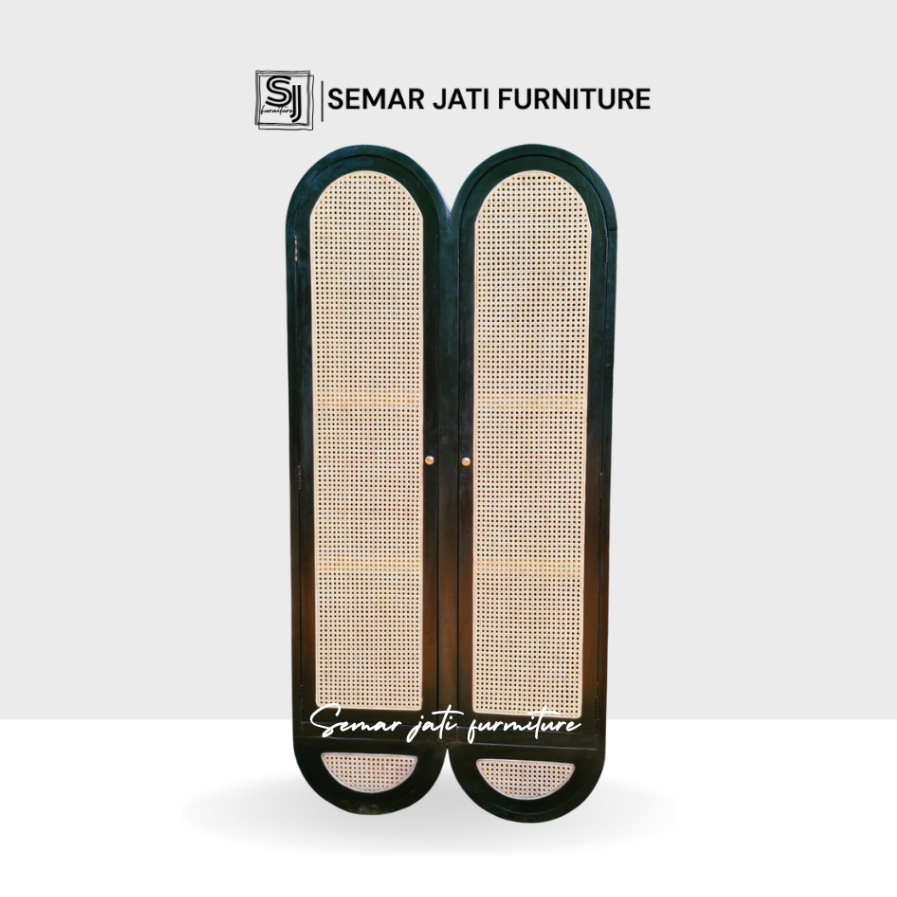 Lemari Pakaian Lemari Hias Kayu Jati 2 Pintu