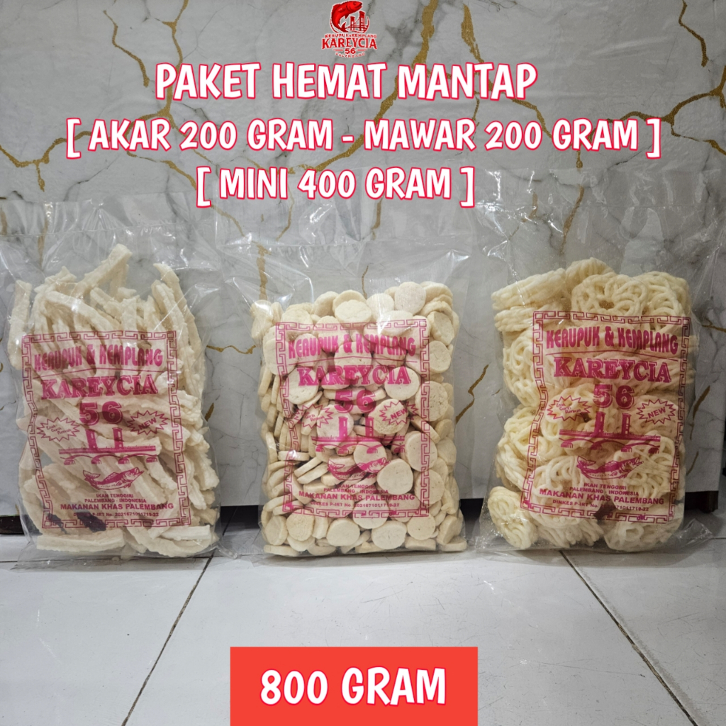 

Kerupuk Kemplang Ikan Tenggiri — Paket Hemat Mantap 3 Bungkus — Hemat & Fresh — Khas Palembang — 800 Gram