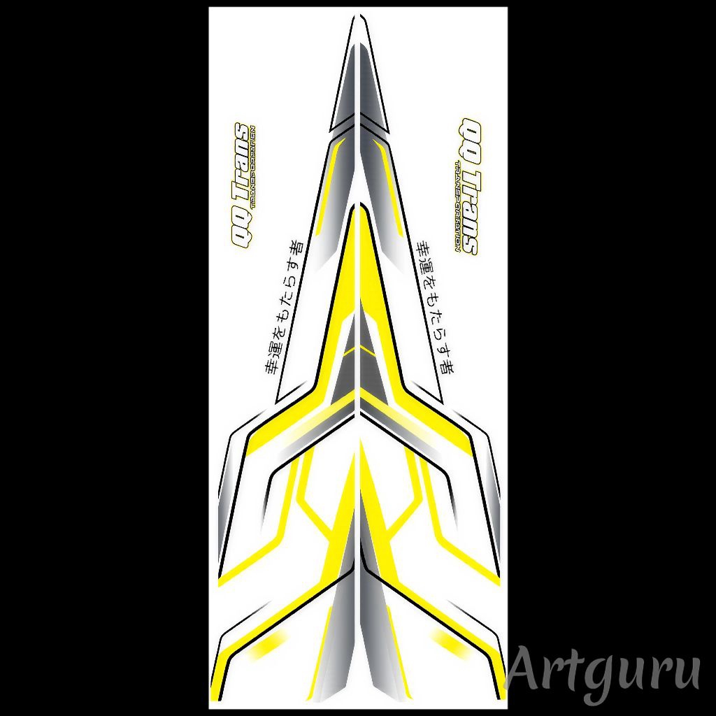 

Stiker livery miniatur bus QQ TRANS ANDARA