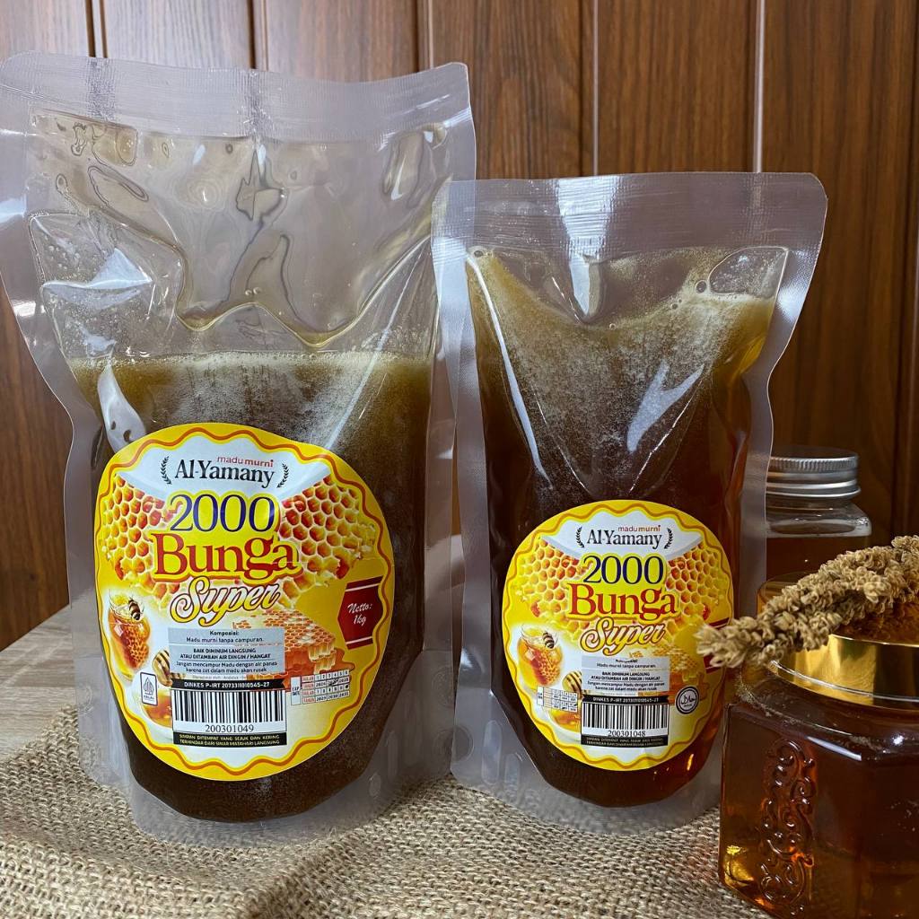 

Refil Madu 2000 Bunga 100% Murni & Asli, Tanpa Campuran Langsung Dari Peternak