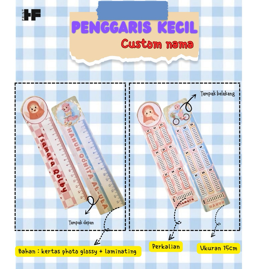 

PENGGARIS CUSTOM NAMA 15cm