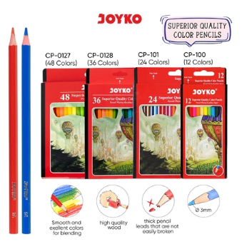 

Joyko Pensil Warna Superior Quality Color Pencils Hexagonal Grip