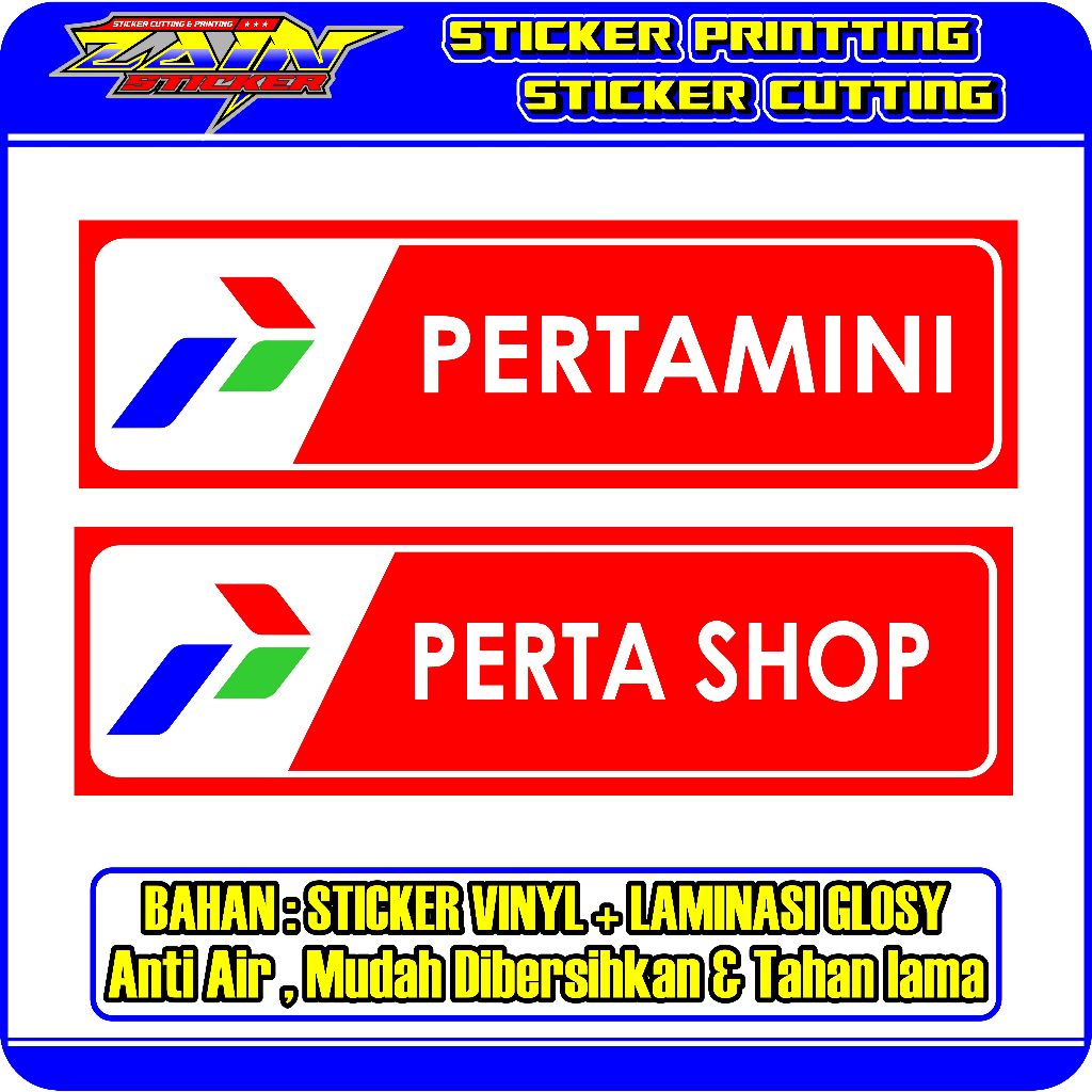 

STICKER PERTAMINI BAHAN VINYL ANTI AIR