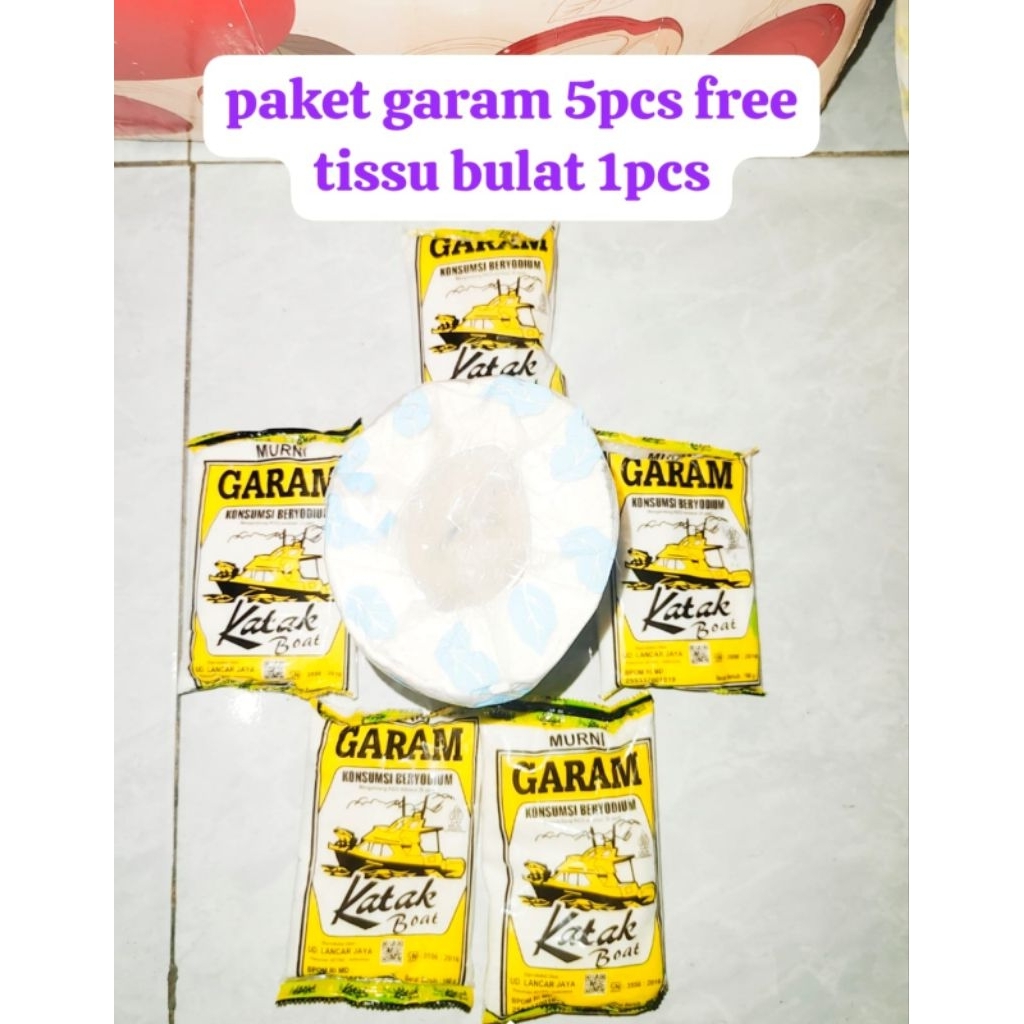 

paket garam 100gr 5pcs free tissu 1pcs