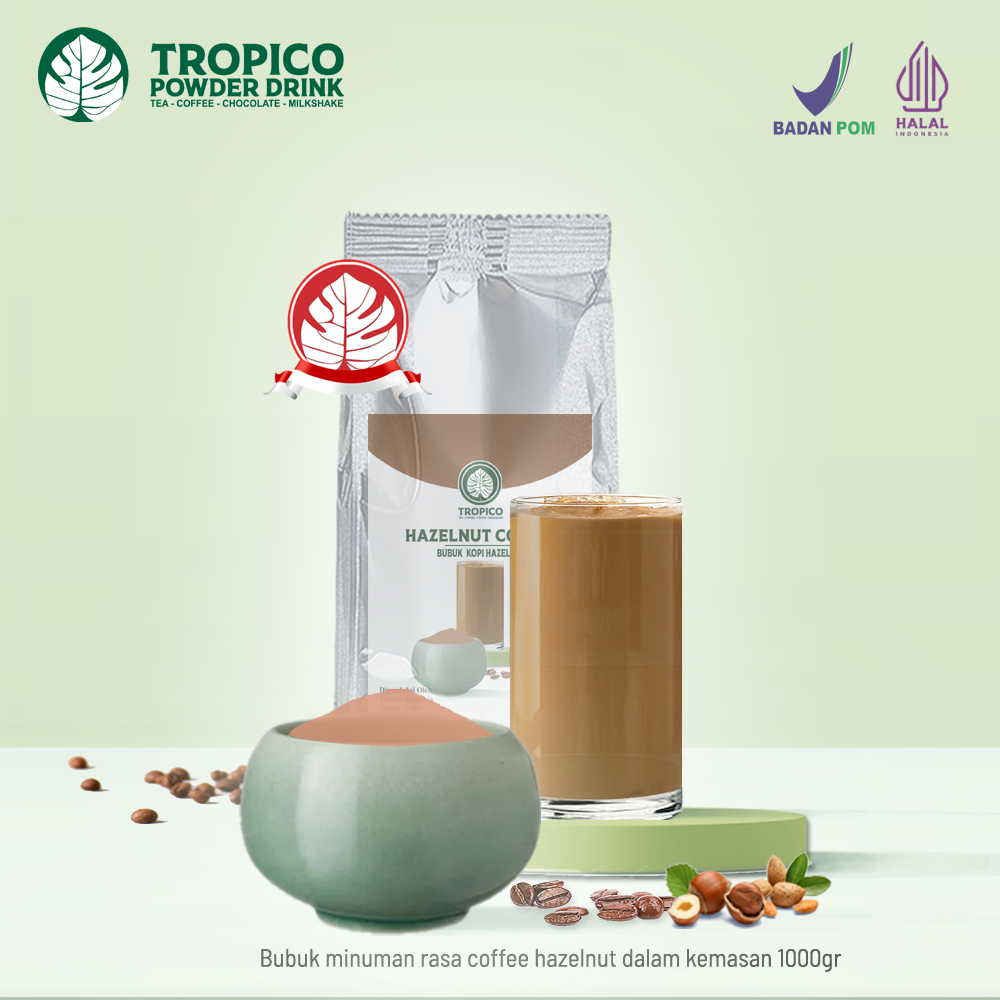 

Bubuk minuman Coffee Hazelnut - Hazelnut Coffee - Tropico Powder Drink