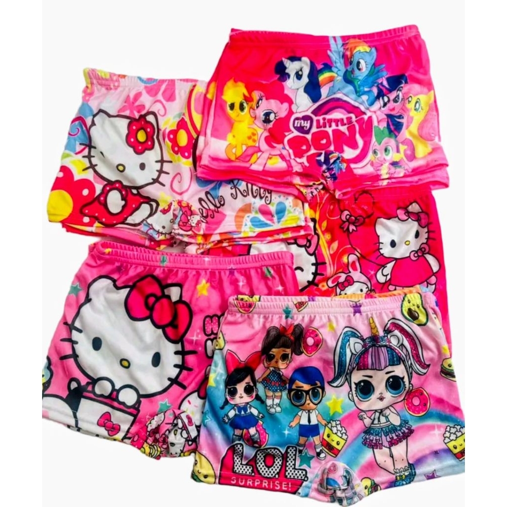 Promo Celana Boxer Anak Perempuan Murah Isi 3-6 Pcs /Boxer Anak Cewek/Boxer Anak Perempuan