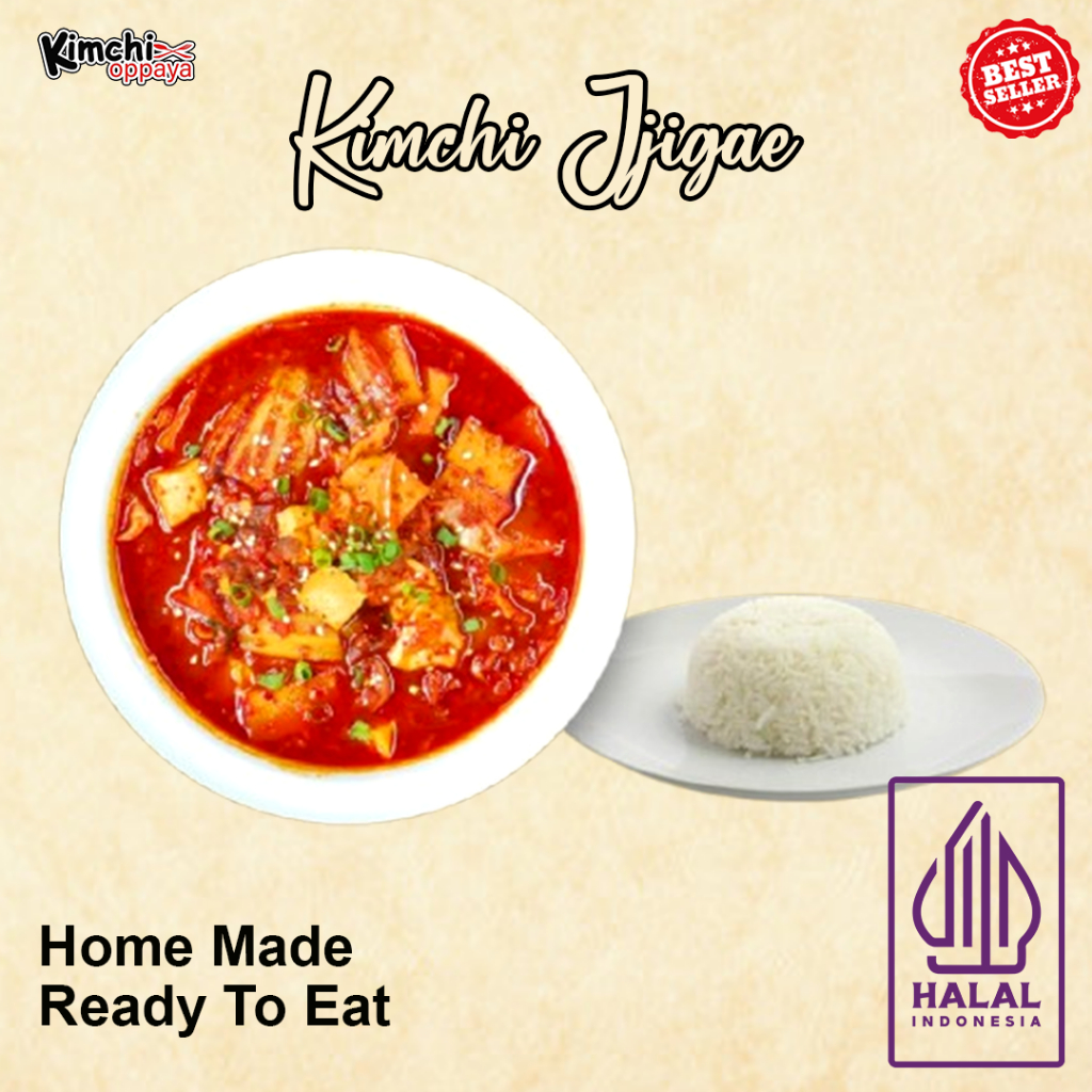 

Kimchi Jjigae Set Complete (Soup Kimchi ) Sudah Siap Makan Instant Delivery