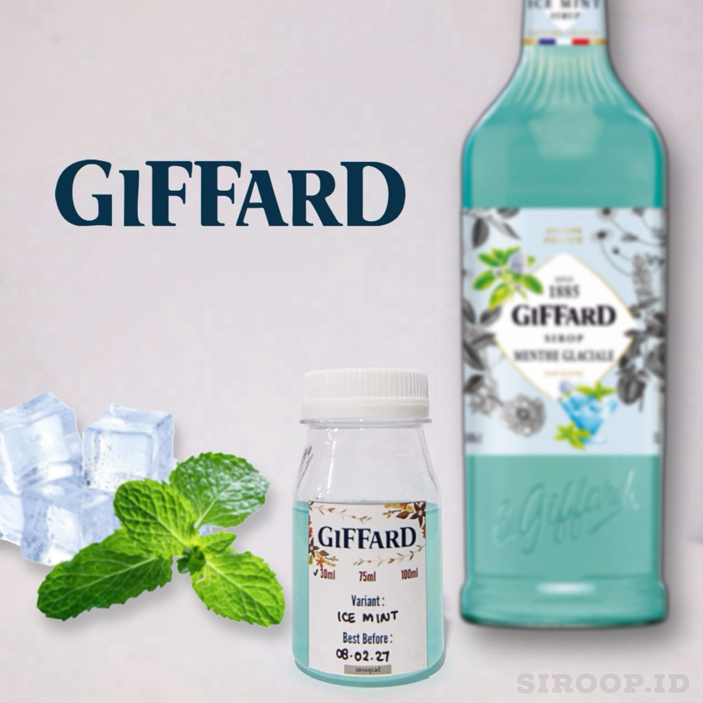 

Giffard Ice Mint Syrup Repack 30ml 75ml 100ml