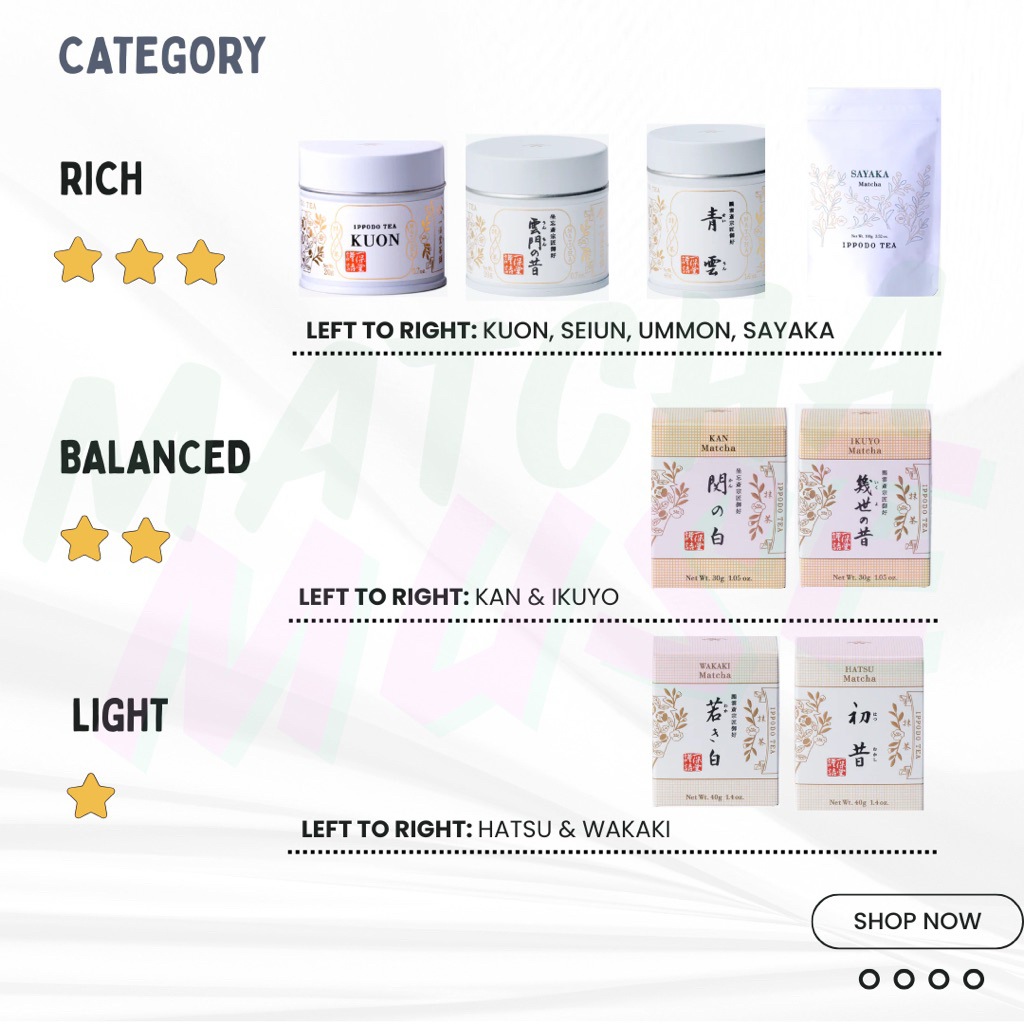 

[Pre Order] IPPODO All Varian Sayaka Ummon Ikuyo