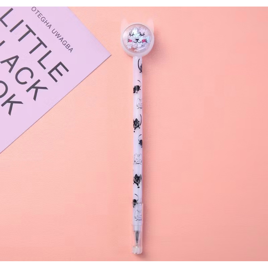 

mPena Cute Karakter Kupu-Kupu Payet Gliter Bunny Lucu Black Ink Gel Pulpen Gel Bolpen Gel Pastel Alat Tulis Motif Gliter Perlengkapan Sekolah Kantor