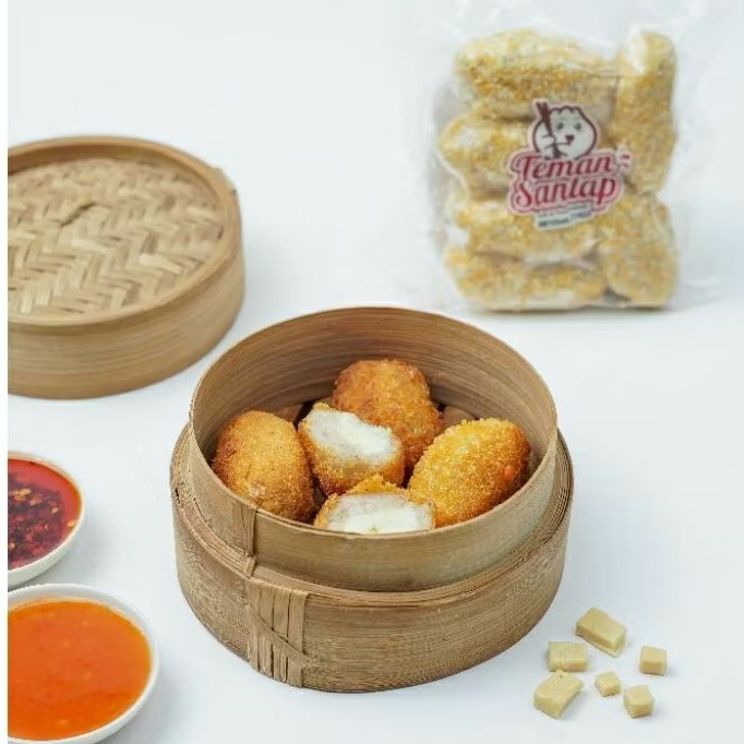

Dimsum Homemade Frozen Halal Udang Keju Lumer isi 6pcs Free Chili Oil