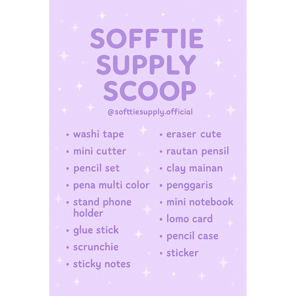

Sofftie Mystery Scoop ✨ Stationery Gemoy Random Aesthetic
