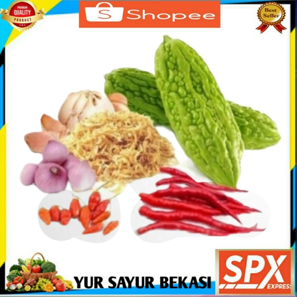 

Paket Tumis Pare Udang Rebon Komplit.