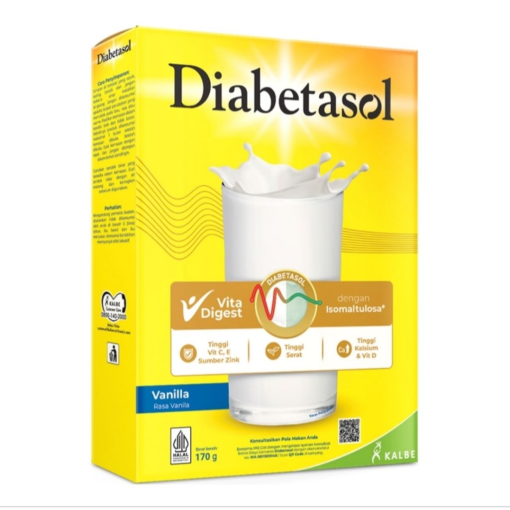 

DIABETASOL SUSU BUBUK DEWASA VANILA 170GR
