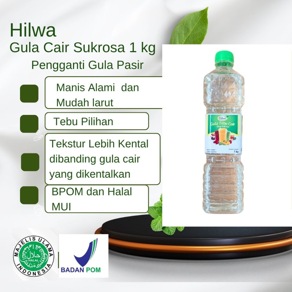 

Hilwa Gula Cair Tebu Sukrosa Premium 1,1 kg