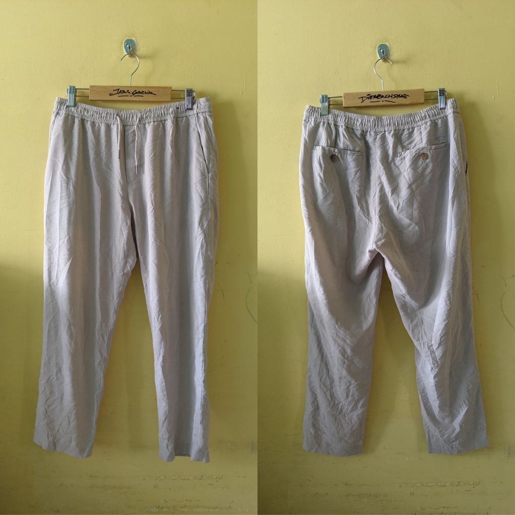 (Celana Branded) Topten Basic Dark Grey Relax Long Pants