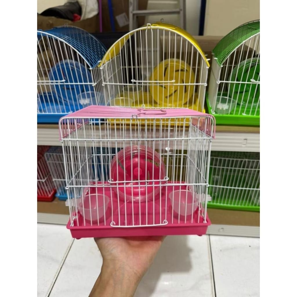 KANDANG HAMSTER - Kandang Hamster Kecil Box Hamster Aksesoris Hamster Mainan Hamster GRATIS TEMPAT M