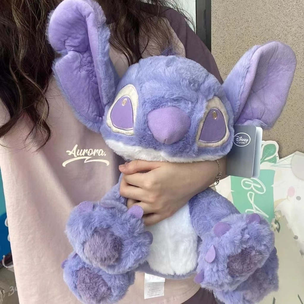 [PREORDER] Boneka Stitch Ungu  45CM – Mainan Plush Imut untuk Peluk Tidur