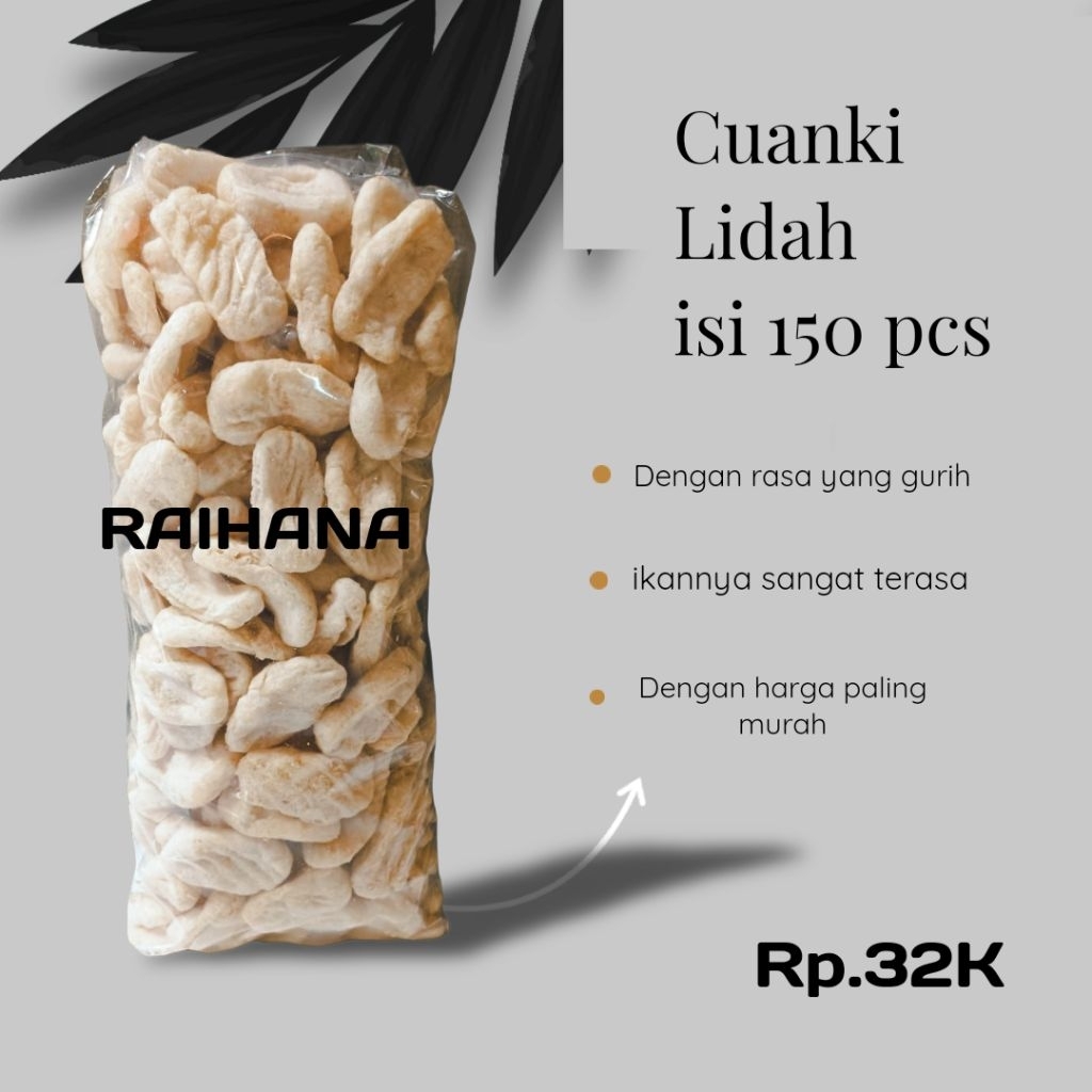

Cuanki Lidah Isi 150 Gurih Dan Renyah Gratis bubble wrapp