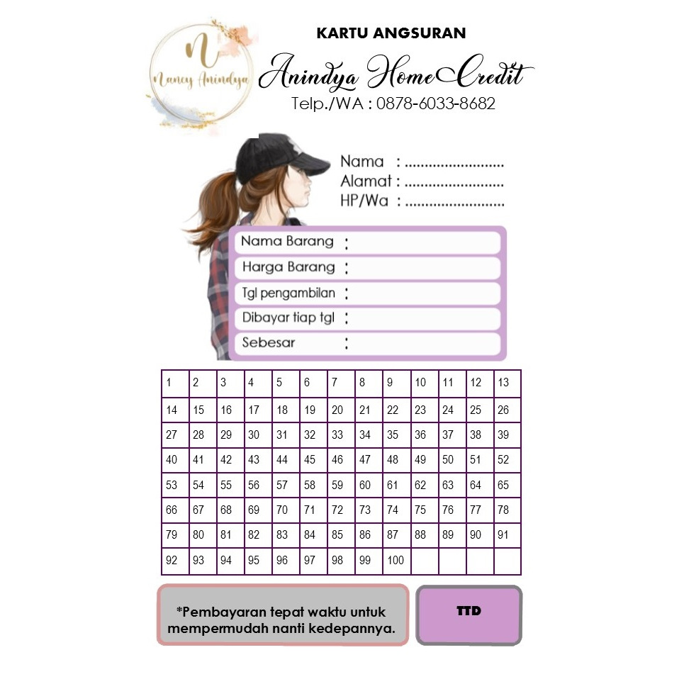 

ES88 Custom Kartu Home Credit Barang II