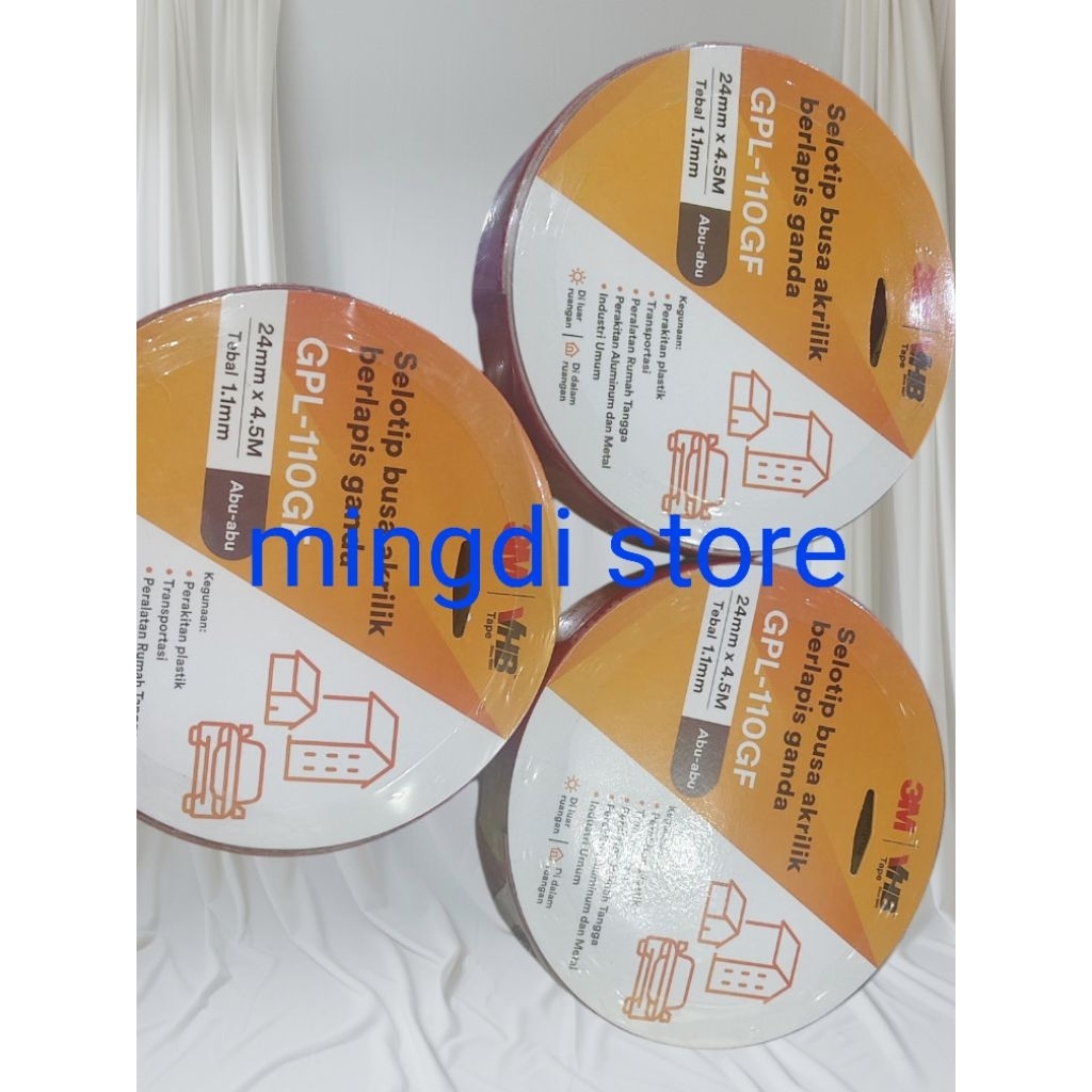 

Double Tape Perekat Serbaguna 3M VHB lebar 24 mm