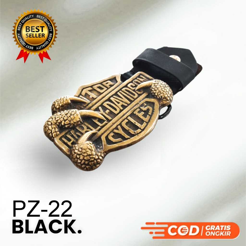 Buckle Belt Gesper Kepala Sabuk Ikat Pinggang HARLEY DAVIDSON Motif Elang, Cakar, Wajik Bahan Dirral
