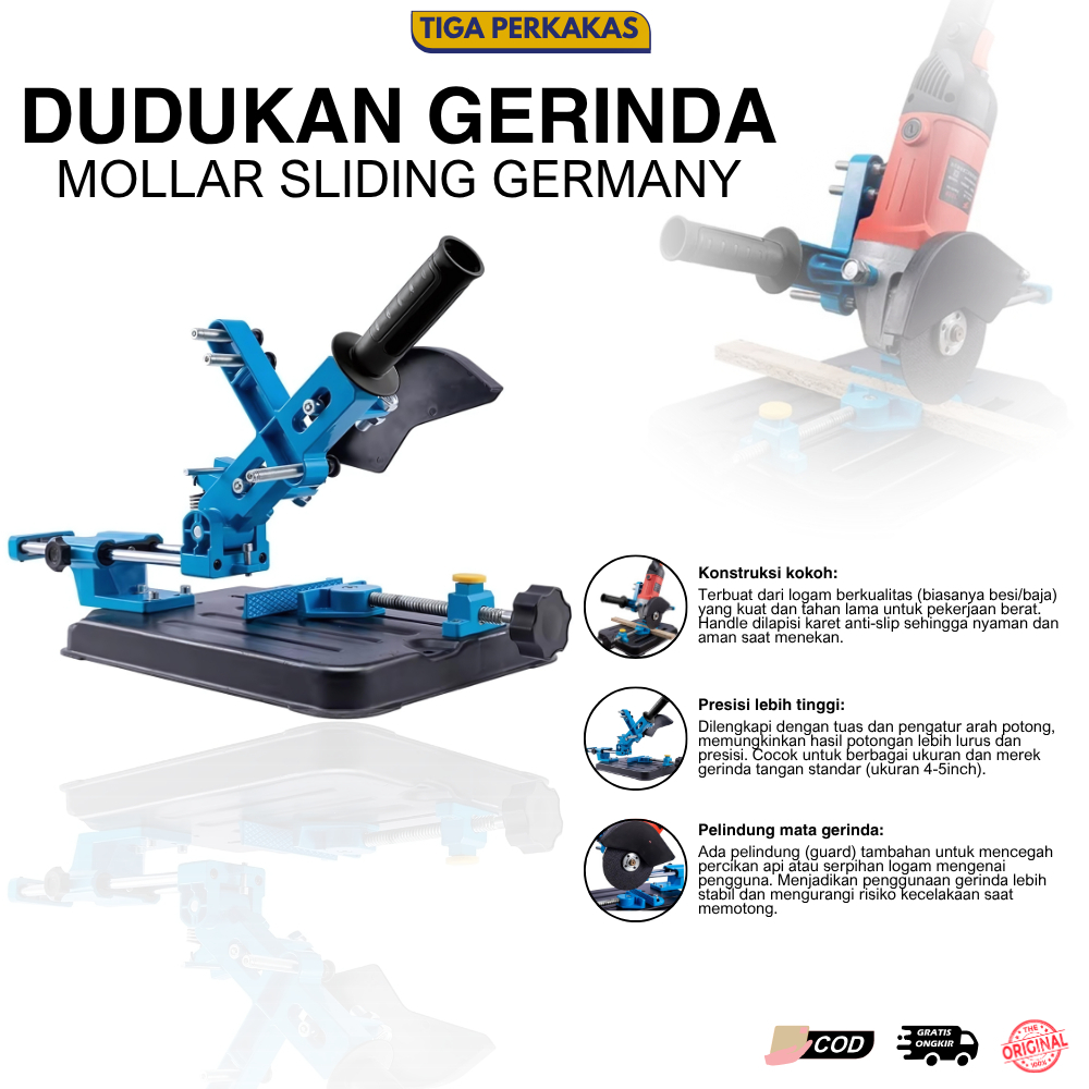 Dudukan Gerinda Mollar Sliding Germany Standart