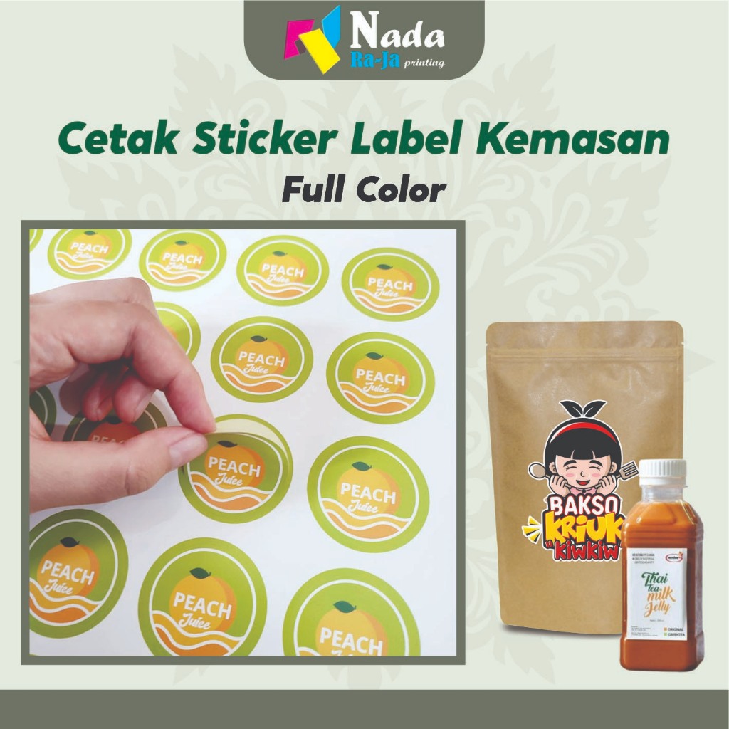 

CETAK STIKER CROMO A3+ CUTTING KISCUT MURAH MERIAH