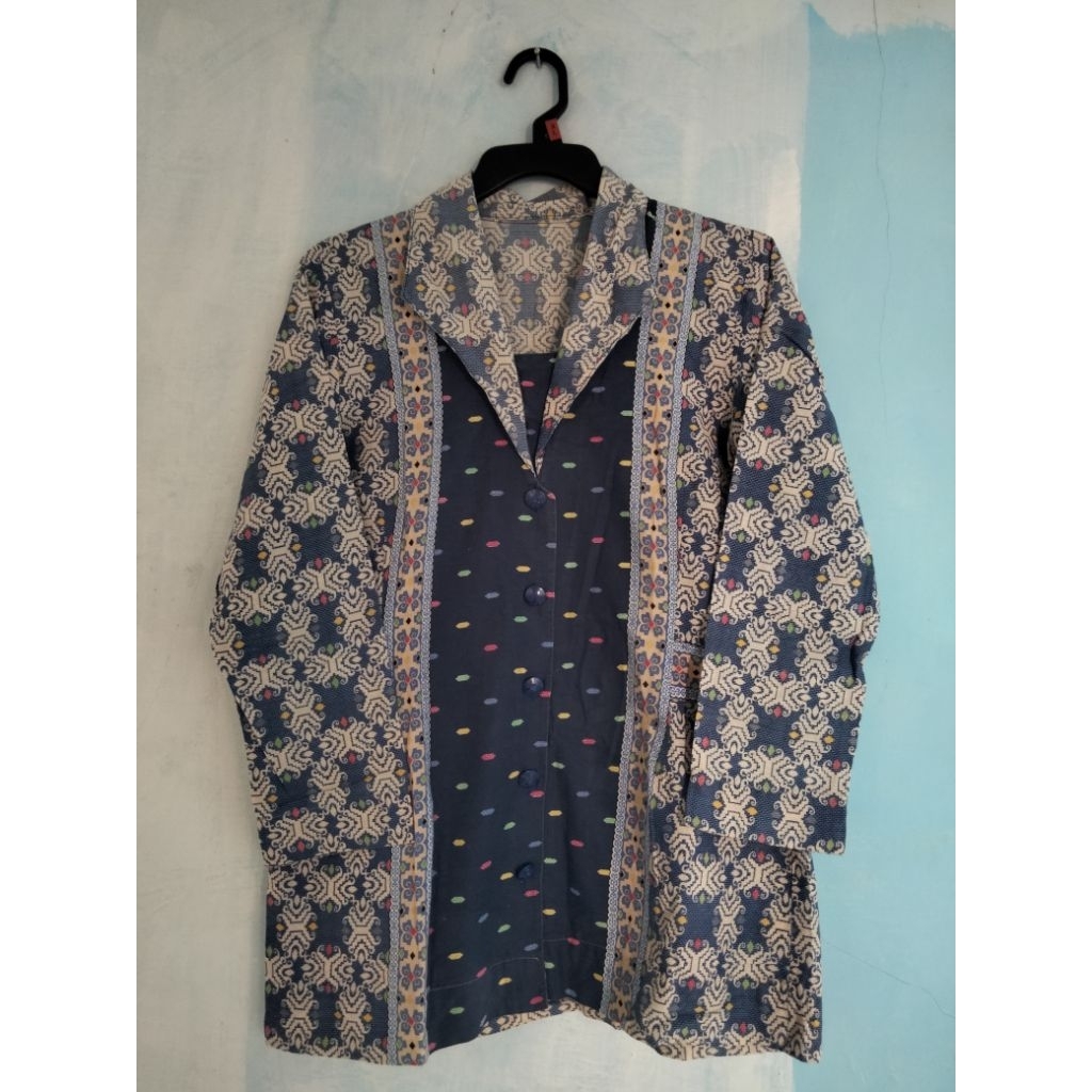 PRELOVED BATIK BIRU DONGKER WANITA