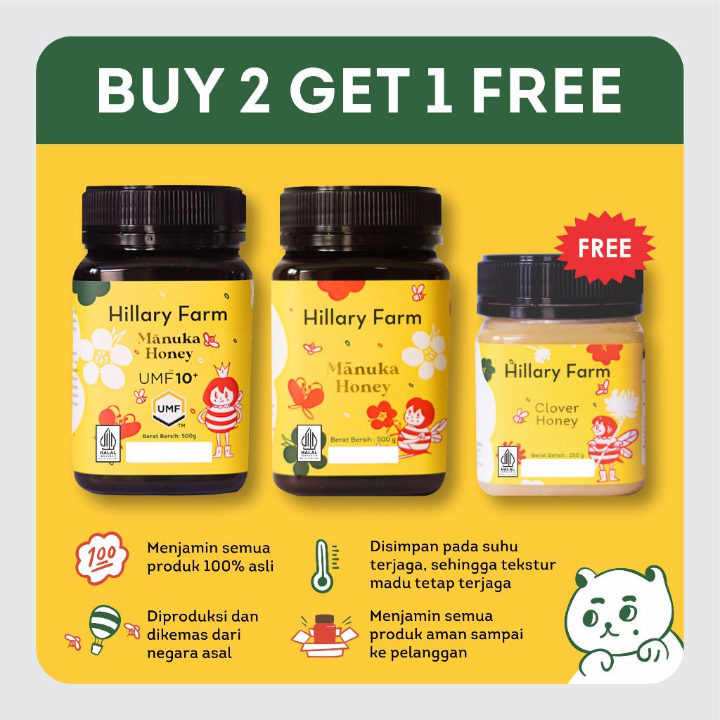 Manuka Honey UMF 10+ , Manuka Honey Free Madu