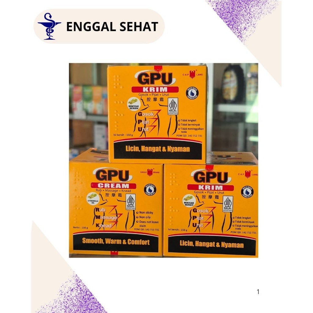 GPU Kirim 150g Balsem Gosok Pijat Urut