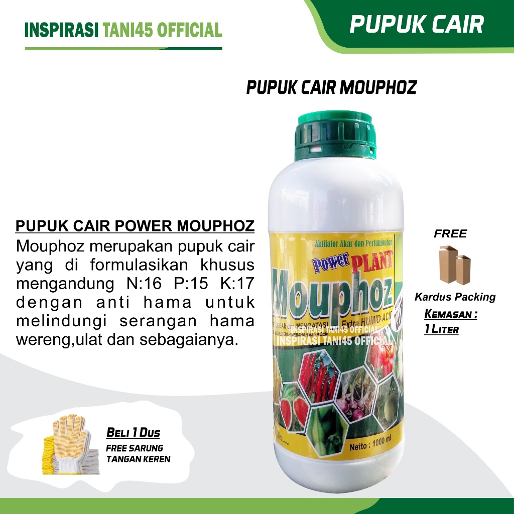 Pupuk Cair Mouphos Power Etra Humid Acid 1 Liter - Pupuk Mauphoz