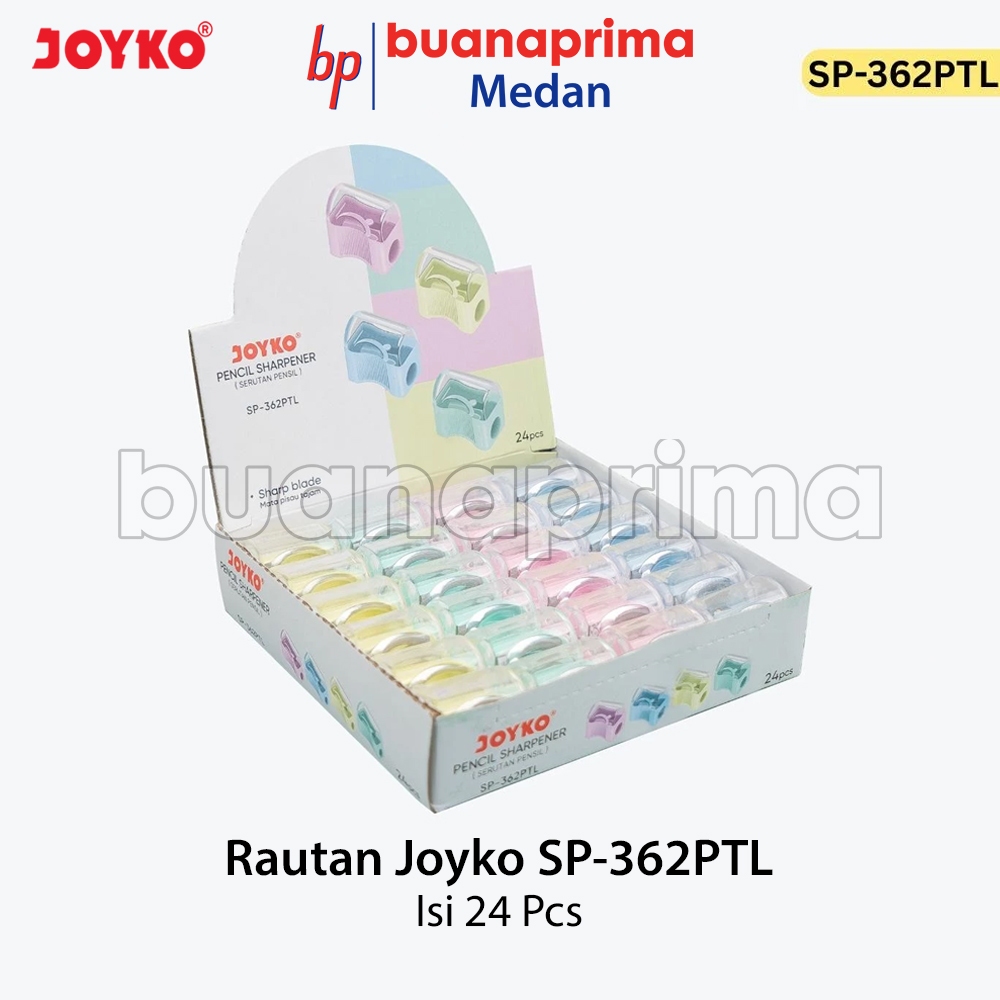 

Rautan JOYKO SP-362 ROTI 1 Box isi 24 pcs Sharpener Pakai Tutup Serutan Pensil Pencil Per Pack