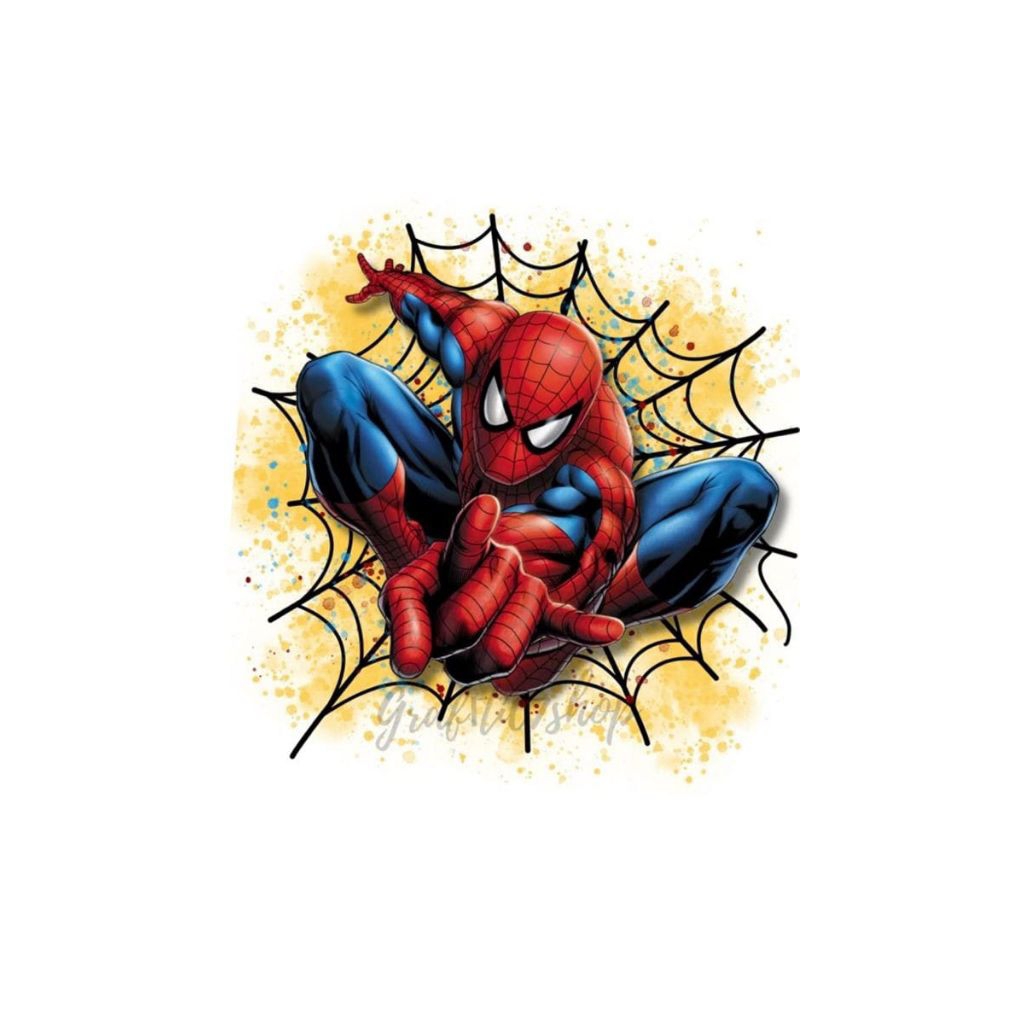 

stiker 3D spidermen keren, stiker print sudah cuting size 15 x 18 cm, anti air