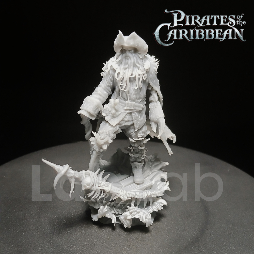 Davy Jones Figure Pirates of The Caribbean Miniature