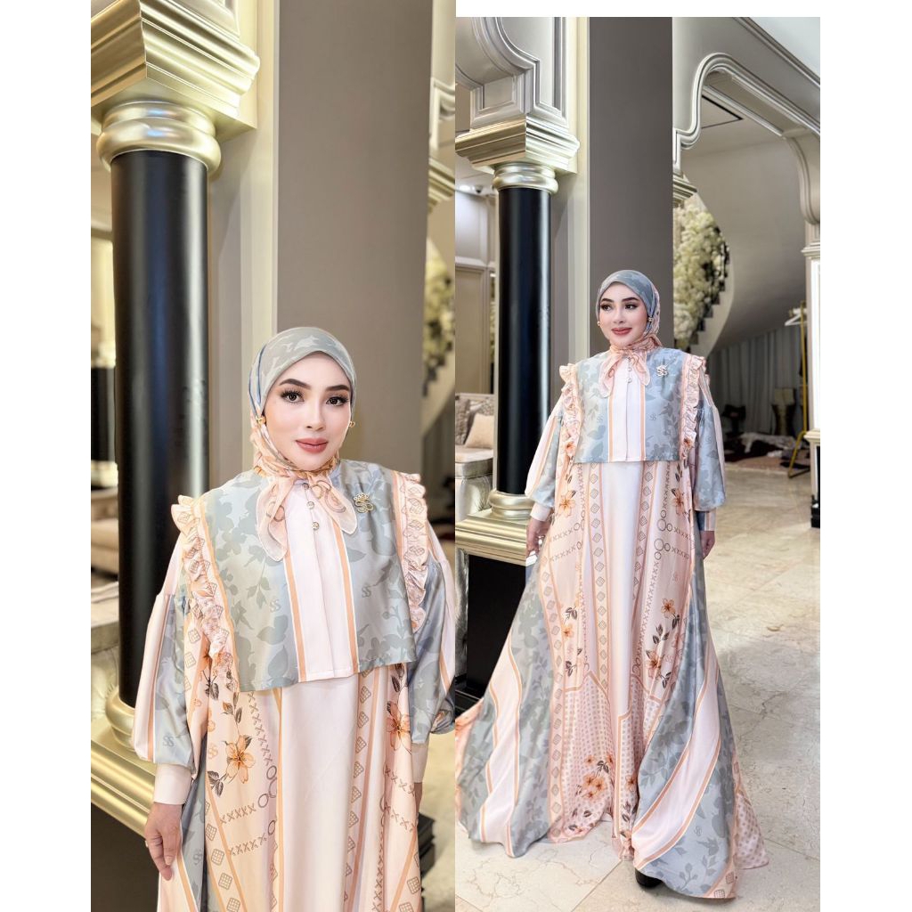 SHELLASAUKIA ORIGINAL ORI BY OWNER SHELLASAUKIA SET HIJAB SHELLASAUKIA DRESS SHELLASAUKIA DRESS SS G
