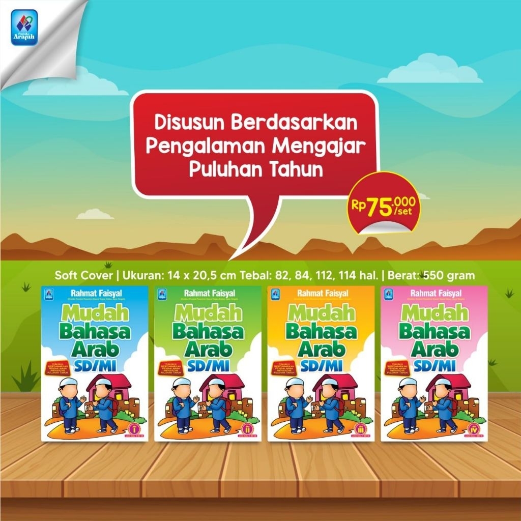 Paket 4 Buku Mudah Bahasa Arab SD MI Pustaka Arafah