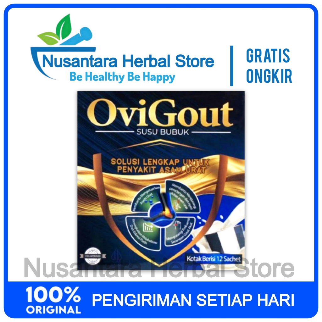 

Ovigout Susu Asam Urat Nyeri Sendi Dan Kolesterol Original Asli Terbaik No 1