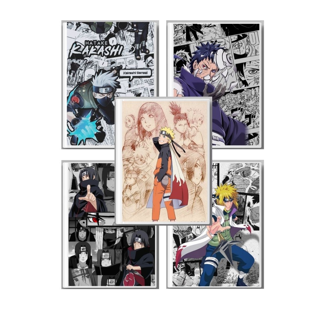 

buku tulis NARUTO 5PCS 38 lembar kertas 75 gsm cover silky glossy