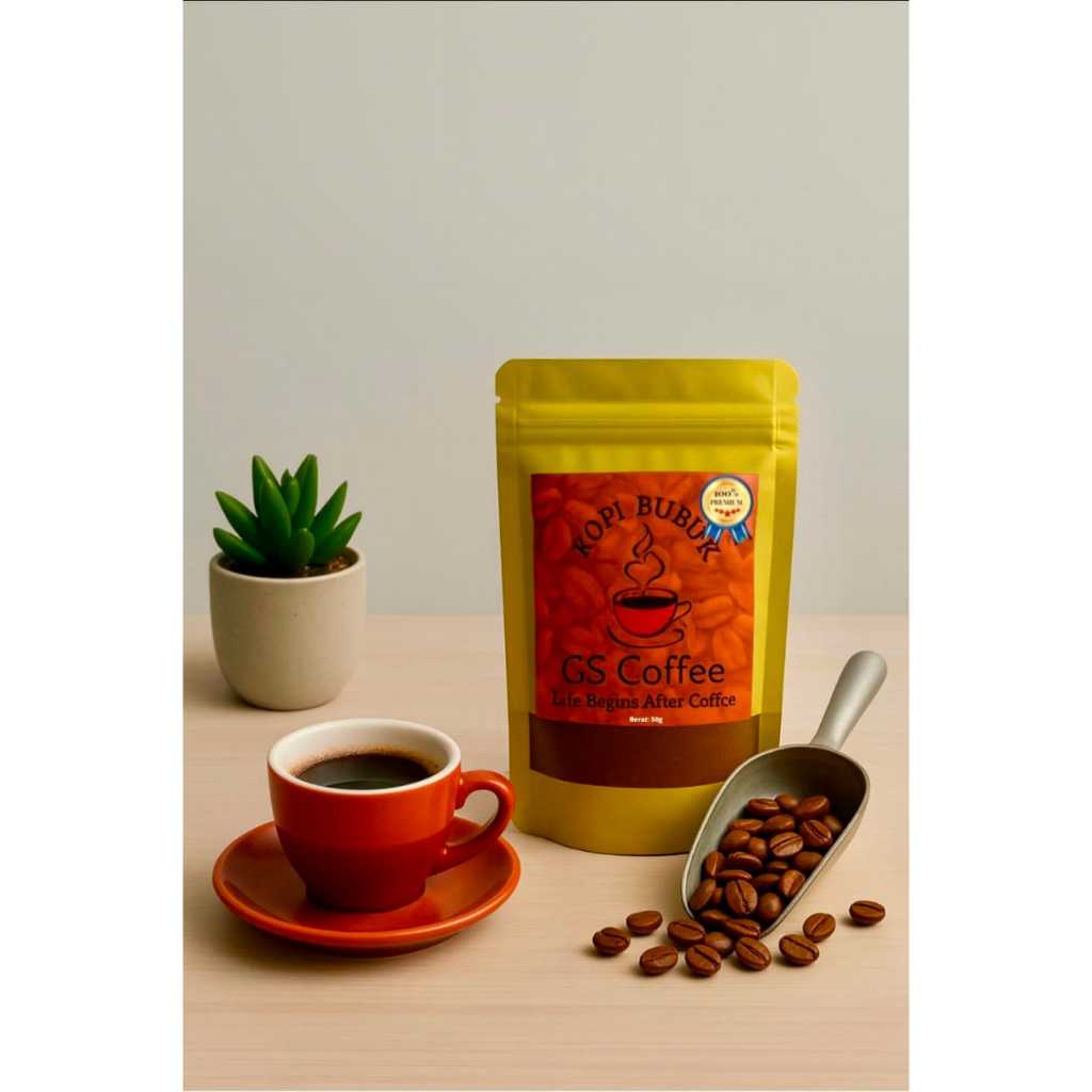 

( 50g )KOPI HITAM BUBUK GS PREMIUM – KOPI HITAM PREMIUM QUALITY – KOPI HITAM PREMIUM