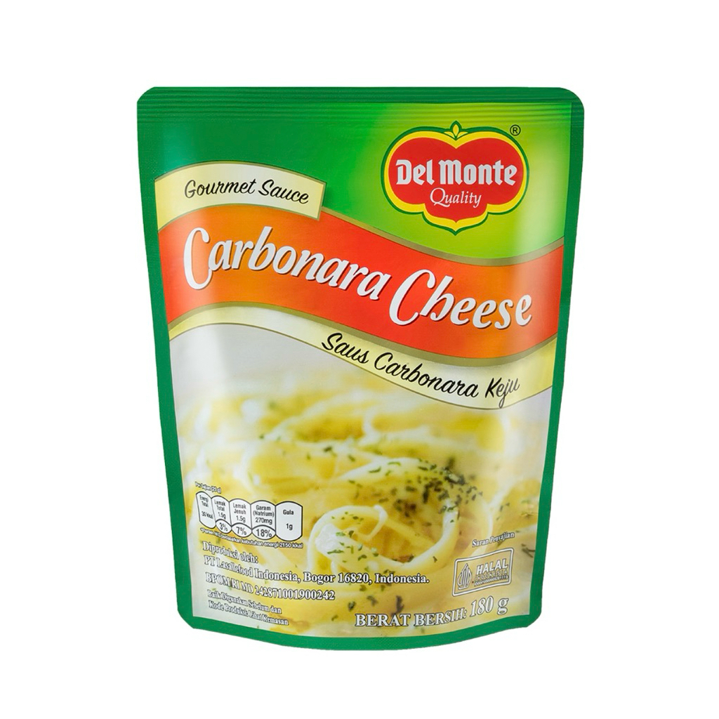 

DEL MONTE SAUS PASTA CARBONARA KEJU 180g