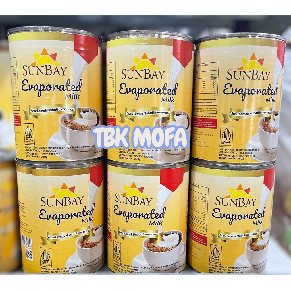 

Sunbay Susu Evaporasi 380 Gram