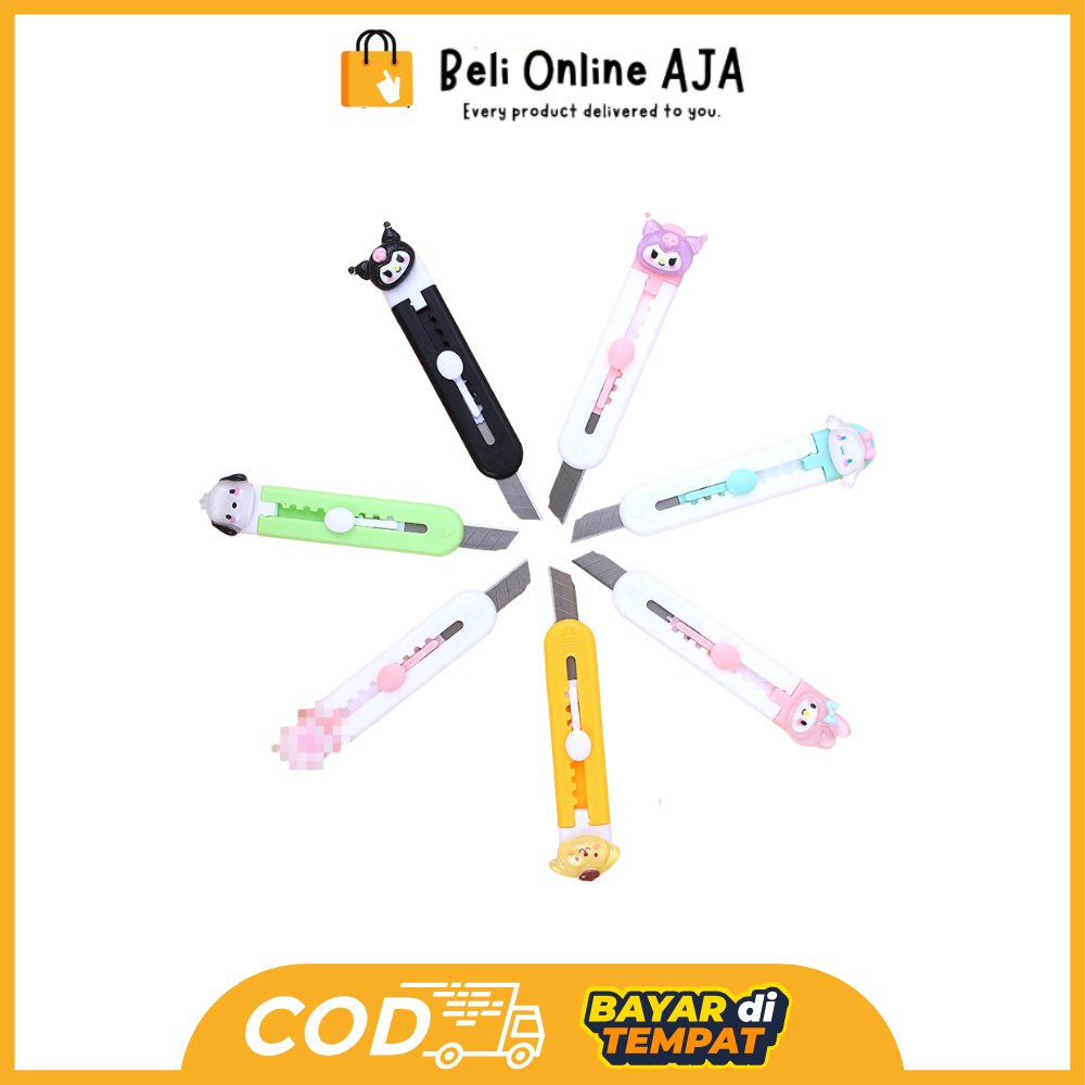 

BOA HL0682 Cutter Mini Karakter Cutter Mini Travelling Pisau Cutter Silet Lucu Y1875