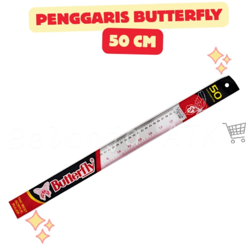 

PENGGARIS BUTTERFLY 50 CM – Plastik Tebal & Presisi Tinggi