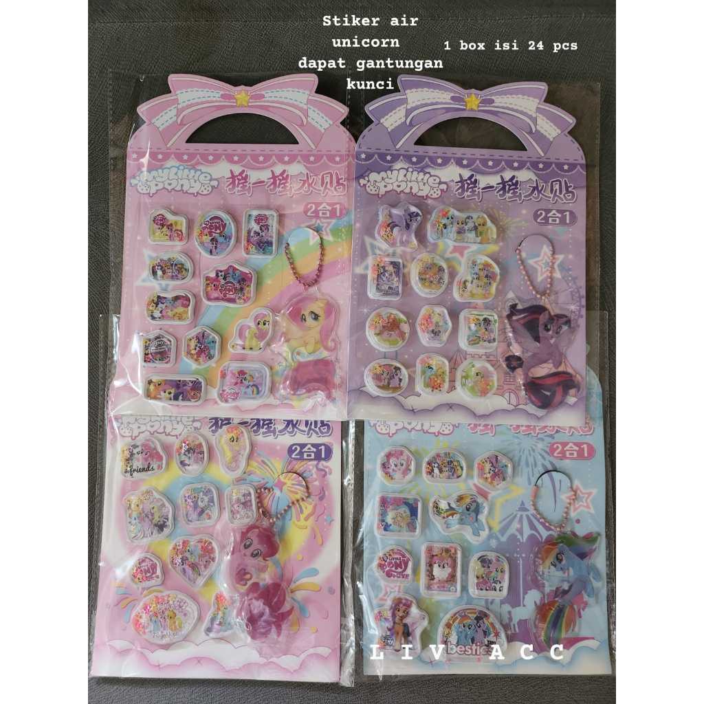 

STIKER AIR LITTLE PONY/STIKER AIR TIMBUL KARAKTER LUCU/STIKER AIR BLINGBLING